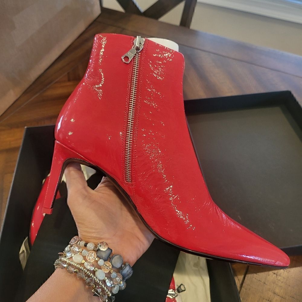 Rag & Bone Beha Boot In Red Denim 9.5 (EU 39.5) - Picture 5 of 11